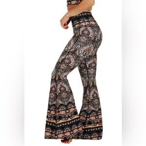 Yoga Democracy Espresso Yourself Bell Bottom Flare Pants